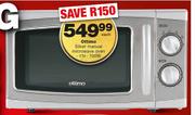 Ottimo 17Ltr Silver Manual Microwave Oven 700W-Each