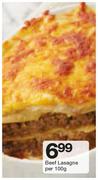 Beef Lasagne-Per 100g