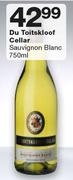 Du Toitskloof Cellar Sauvignon Blanc 750ml-Each