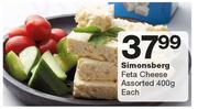 Simonberg Feta Cheese Assorted 400g-Each
