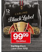 Carling Black Label Beer NRB-12 x 340ml