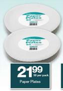 Housebrand Paper Plates 50's-Per Pack