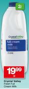 Crystal Valley Fresh Full Cream Milk-2Ltr