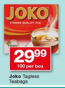 Joko Tagless Teabags-100 Per Box