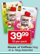 House Of Coffees Hug In A Mug Assorted-10 Per Pack