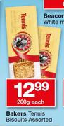 Bakers Tennis Biscuits Assorted-200g Each