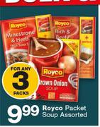 Royco Packet Soup Assorted-For 3