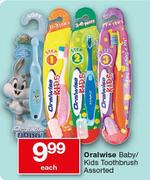Oralwise Baby/Kids Toothbrush Assorted-Each