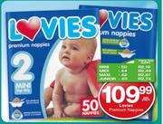 Lovies Premium Nappy Mini-50 Per Nappy