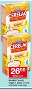 Nestle Cerelac Stage 1 Baby Cereal With Milk Assorted-250g Each