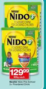 Nestle Nido Pre School 3+ Powdered Milk-900g Each