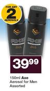 Axe Aerosol For Men Assorted-2 x 150ml