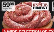 Venison Wors-Per kg