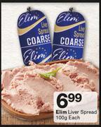 Elim Liver Spread-100g Each