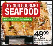 Cape Point Braai Ready Snoek Fillet-700g Each
