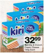 Kiri Dip & Crunch Cream Cheese-140g Each