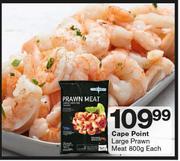 Cape Point Large Prawn Meat-800g Each