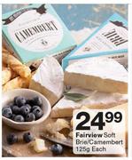 Fairview Soft Brie/ Camembert-125g Each