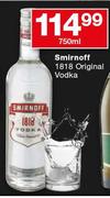 Smirnoff 1818 Original Vodka-750ml