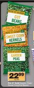 Pot O' Gold Garden Peas/ Sweet Corn/ Cut Beans-1kg Each