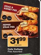 Cafe Culture Pies-4 Per Pack