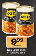 Koo Baked Beans In Tomato Sauce-410g Each