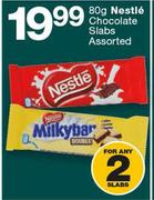 Nestle Chocolate Slabs Assorted-2 x 80g
