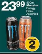 Monster Energy Drink Assorted-2 x 500ml