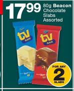 Beacon Chocolate Slabs Assorted-2 x 80g