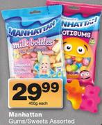 Manhattan Gums/Sweets Assorted-400g Each