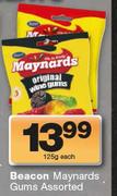 Beacon Maynards Gums Assorted-125g Each