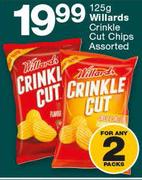 Willards Crinkle Cut Chips Assorted-2 x 125g