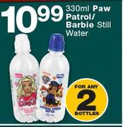 Paw Patrol/Barbie Still Water-2 x 330ml