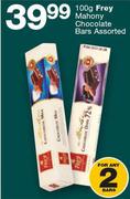 Frey Mahony Chocolate Bars Assorted-2 x 100g