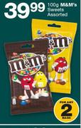 M&M's Sweets Assorted-2 x 100g