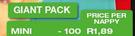 Pampers Active Baby Dry Disposable Nappy Mini-100 Per Nappy