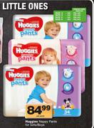 Huggies Nappy Pants For Girls/Boys Size 5-32 Per Pants