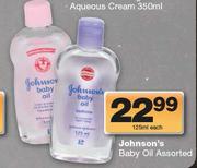 Johnson's Baby Oil Assorted-125ml Each