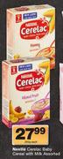 Nestle Cerelac Baby Cereal With Milk Assorted-250g Each