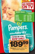 Pampers Active Baby Dry Disposable Nappy Mini-100 Per Nappy