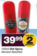 Old Spice Aerosol Assorted-2 x 150ml