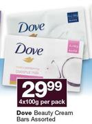 Dove Beauty Cream Bars Assorted-4 x 100g Per Pack