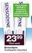 Sensodyne Toothpaste Assorted-75ml Each