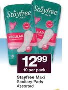 Stayfree Maxi Sanitary Pads Assorted-10 Per Pack