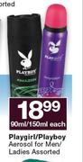 Playgirl/Playboy Aerosol For Men/Ladies Assorted-90ml/150ml Each