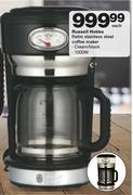Russell Hobbs 1000W Retro Stainless Steel Coffee Maker-Each