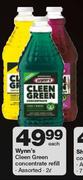 Wynn's Cleen Green Concentrate Refill Assorted-2Ltr Each