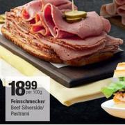Feinschmecker Beef Silverside/Pastrami-Per 100g