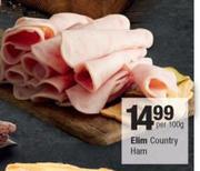Elim Country Ham-Per 100g