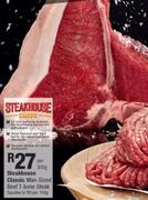 Steakhouse Classic Man Sized Beef T-Bone Steak-Per 300g